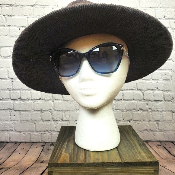 ?roberto Cavalli 55mm cat eye blue sunglasses NWT main image 6
